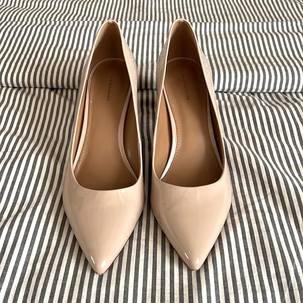 14th & Union Nude Block Heel